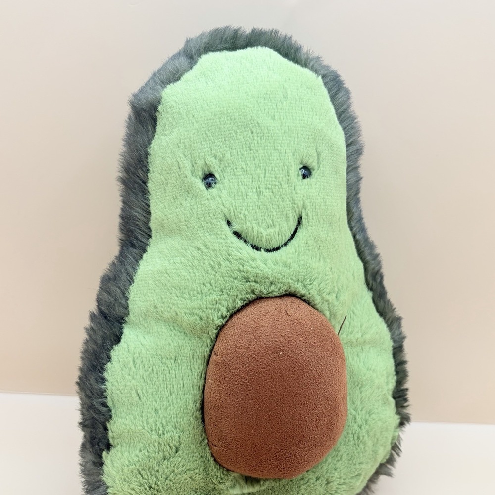 Jellycat Amuseables Avocado Plush Food Series Green Vegetable Seed Bashful 12" - Picture 6 of 6